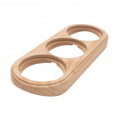 Накладка на бревно 300 мм. 3 местная, ясень натуральный, ОМРС3-300 DecoWood