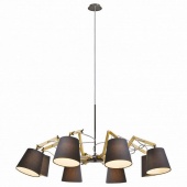 Люстра подвесная Pinocchio в стиле лофт, коричневый, A5700LM-8BK Arte Lamp