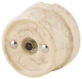 Ретро розетка ТВ, a036797-СМ (KM) светлый мрамор, Werkel модифицированный