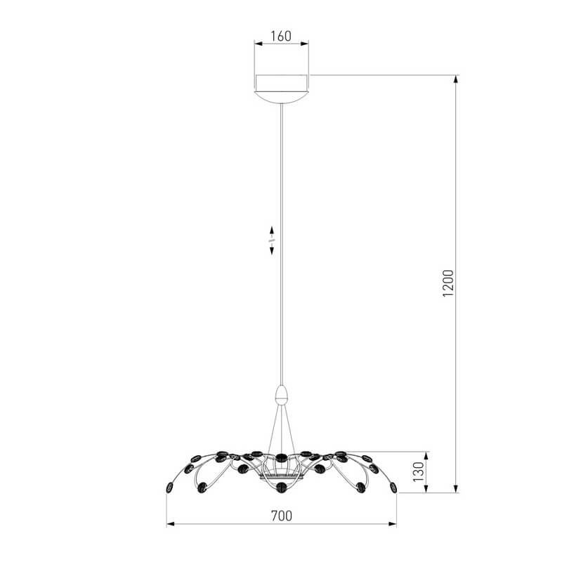 Подвесной светильник в стиле лофт Drops, 441/1 Bogate's