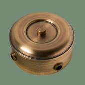 Распаечная коробка D95, Роматти, светлая латунь, (трубка D12) RD31-95-12 Romatti