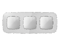 Дизайнерская рамка из оргстекла 3 местная, серебро, OF320403 Ambrella Volt