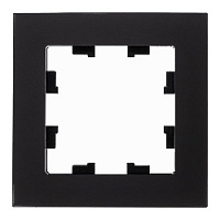 Дизайнерская рамка 1 местная, черный, стекло, ATN321001 Schneider Electric, серия Atlas Design Nature