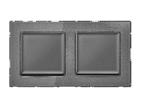 Дизайнерская рамка из оргстекла 2 местная, антрацит серый, AF330652 Ambrella Volt