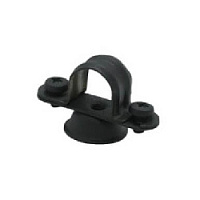 Клипса фиксации д/труб D22 BLACK, 2032221 Villaris-loft
