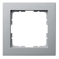 Дизайнерская рамка 1 местная, алюминий, 81001SCS Wedder, серия R1