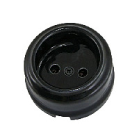 Розетка без заземления черный, SQ1820-0005 TDM ELECTRIC, серия Болонь