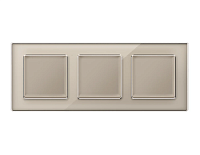 Дизайнерская рамка из оргстекла 3 местная, серо-бежевый, AF580363 Ambrella Volt