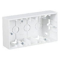 Коробка для открытого монтажа, 2 местная, белый, 1590752-030 Simon, серия 15