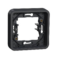 Дизайнерская рамка 1 местная, антрацит, MUR34108 Schneider Electric, серия Mureva Styl