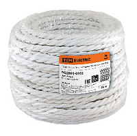 Ретро кабель витой ГОСТ (50 м.) 2*2.5, белый, SQ2801-0102 TDM ELECTRIC, серия Эко