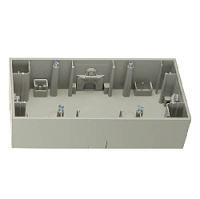 Коробка для наружного монтажа 2 местная, нержавеющая сталь, матовый лак, 10527004 Berker, серия K.5