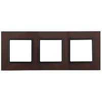 Дизайнерская рамка 3 местная, бронза, Б0034511 Эра, серия Elegance