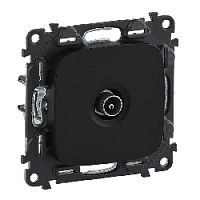 Дизайнерская розетка TV оконечная, антрацит, 753970 Legrand, серия Valena Allure