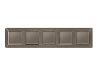 Дизайнерская рамка из термопластика 5 местная, темная бронза матовый, AF110635 Ambrella Volt