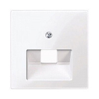 Центральная плата розетки RJ-11 или R-J45, полярно-белый, MTN296219 Schneider Electric, серия Merten System M