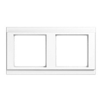 Дизайнерская рамка 2 местная, белый, A582WW Jung, серия A 500