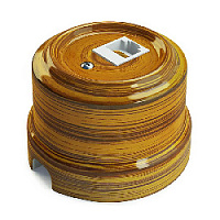 Ретро розетка компьютерная RJ-45 cat.6, бамбук, 32125 Lindas