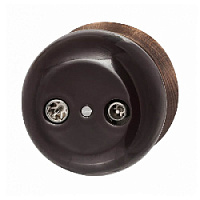 Розетка TV/R-SAT оконечная, серия Фаберже шоколадная ночь, B2-305-020/18 BIRONI