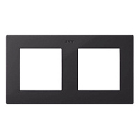 Дизайнерская рамка 2 местная, графит, 2400620-038 Simon, серия 24 Harmonie