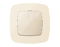 Дизайнерская рамка из термопластика 1 местная, бежевый глянец, OF140301 Ambrella Volt