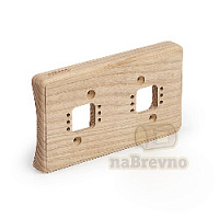 Двойная накладка на бревно D300 мм., ясень, RM2-300 naBrevno, серия Ретро Металл