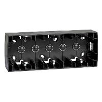 Коробка для открытого монтажа, высокая, 3 местная, графит, 82771-38 Simon, серия 82