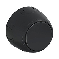 Дизайнерский выключатель, черный, 7700850 OneKeyElectro, одноклавишный, серия Rotondo