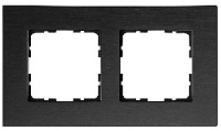Дизайнерская рамка 2 местная, черный, 81002AB Wedder, серия R3
