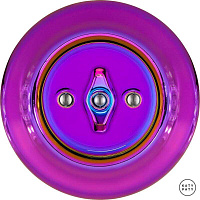 Ретро выключатель пурпурно-фиолетовый металлик PEVIGdm Katy Paty диммер