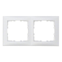 Дизайнерская рамка 2 местная, полярная белизна, матовый, 10129909 Berker, серия S.1