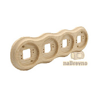 Четверная накладка на бревно D200 мм., ясень, RV4-200 naBrevno, серия Версаль