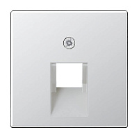 Накладка розетки компьютерной/ телефонной, алюминий, A569-1PLUAAL Jung, серия A