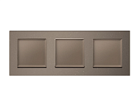 Дизайнерская рамка из термопластика 3 местная, темная бронза матовый, AF220633 Ambrella Volt