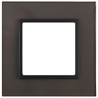 Дизайнерская рамка 1 местная, серый, Б0034486 Эра, серия Elegance