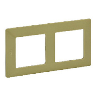 Дизайнерская рамка 2 местная, лайм, 754082 Legrand, серия Valena Life