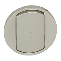 Клавиша выключателя с подсветкой, титан, 068303 Legrand, серия Celiane