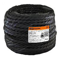 Ретро кабель витой ГОСТ (50 м.) 3*2.5, черный, SQ2801-0134 TDM ELECTRIC, серия Эко
