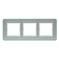 Дизайнерская рамка 3 местная, полярная белизна, стекло, 10136079 Berker, серия Q.7