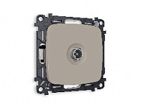 Комплект механизма TV розетки проходной 5-1000 MHz 4dB, серо-бежевый матовый, MO373030 Ambrella Volt