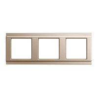 Дизайнерская рамка 3 местная, шампань, A583CH Jung, серия A 500