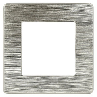 Дизайнерская рамка 1 местная, Сатин, шампань, Б0052502 Эра, серия 12