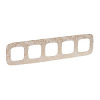 Дизайнерская рамка 5 местная, нарцисс золото, 754355 Legrand, серия Valena Allure