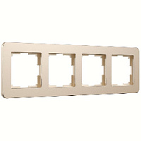 Дизайнерская рамка 4 местная, шампань, алюминий, W0042611 Werkel