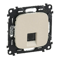 Дизайнерская розетка телефонная RJ-11, слоновая кость, 753838 Legrand, серия Valena Allure