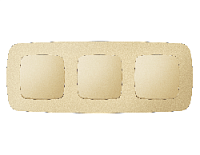 Дизайнерская рамка из термопластика 3 местная, шампань, OF140603 Ambrella Volt