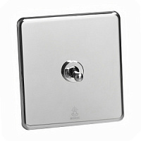 Дизайнерский выключатель Mira Зеркальный хром, BMC1KTA Bonze одноклавишный проходной