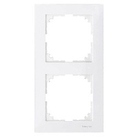 Дизайнерская рамка 2 местная, полярно-белый, MTN4020-3619 Schneider Electric, серия Merten System M-Pure