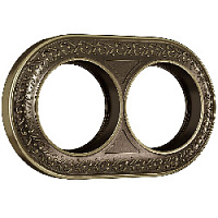 Рамка 2 местная Antik Runda, бронза, W0025012 Werkel