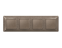 Дизайнерская рамка из термопластика 4 местная, темная бронза матовый, AF110634 Ambrella Volt